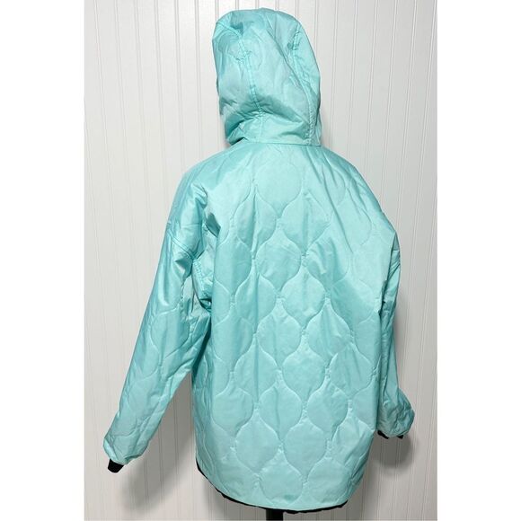 Nike‎ Women's Vintage Half Zip Reversible Hooded Windbreaker Jacket Blue Medium - Picture 9 of 16